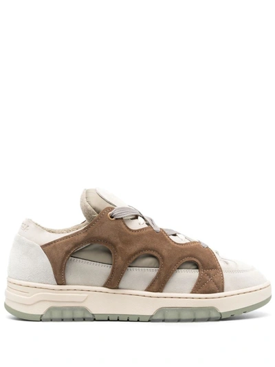 Shop Santha Sneakers Model 1 Shoes In 729 Cigar/cream