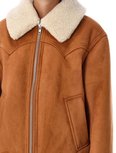 Stand Studio Lillee Jacket In Tan White
