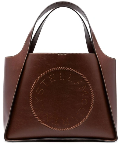 Shop Stella Mccartney Tote Bags In Brown
