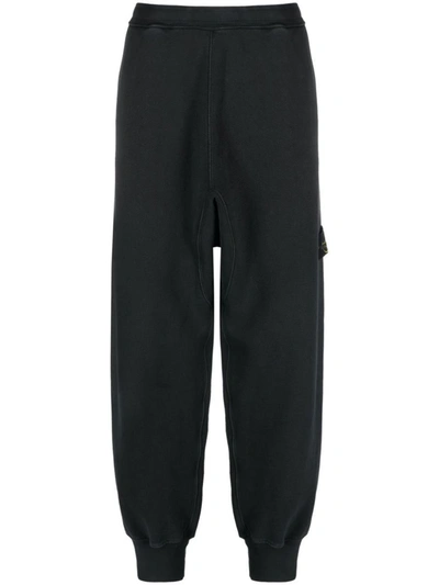 Shop Stone Island Sweatpants Clothing In Black