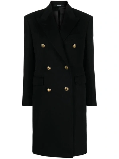 Shop Tagliatore Coat Clothing In Black