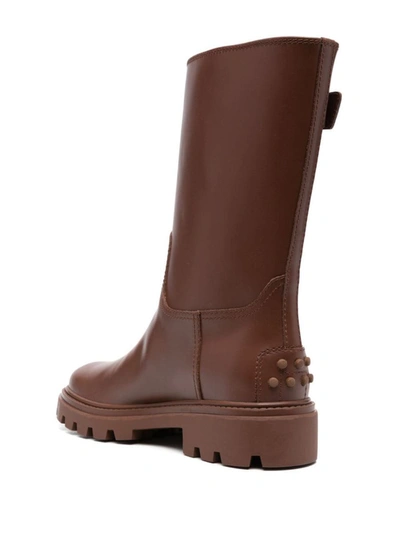 Shop Tod's Boots Shoes In Brown