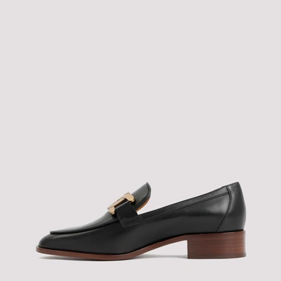 Shop Tod's Loafer Catena Anello Shoes In Black