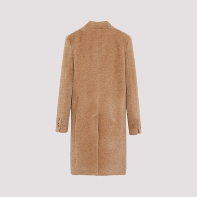 Shop Totême Wool Tailored Coat In Nude & Neutrals