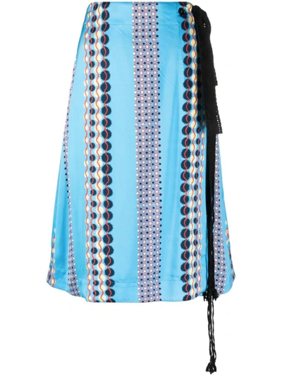 Shop Wales Bonner Skirt Clothing In Blue