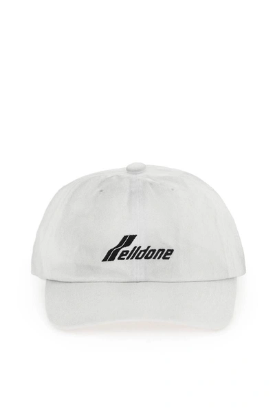 Shop We11 Done We11done Logoed Baseball Cap In White