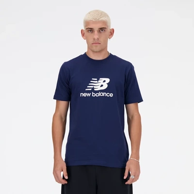 Shop New Balance Men's Sport Essentials Logo T-shirt In Blue