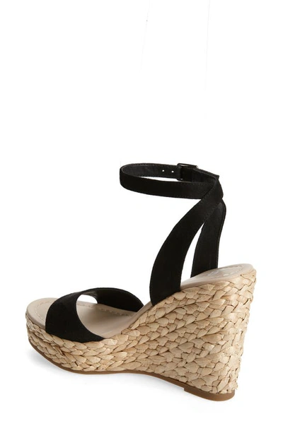 Shop Bp. Ginny Espadrille Ankle Strap Wedge Sandal In Black