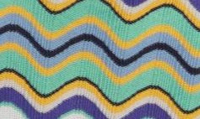 Shop Ramy Brook Alia Mulitcolor Wave Jacquard Halter Maxi Dress In Multicolor Wave Knit