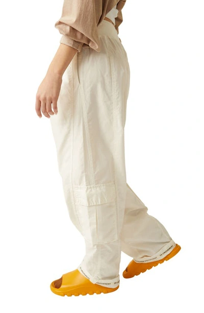 Shop Fp Movement Mesmerize Me Cargo Pants In Painted White