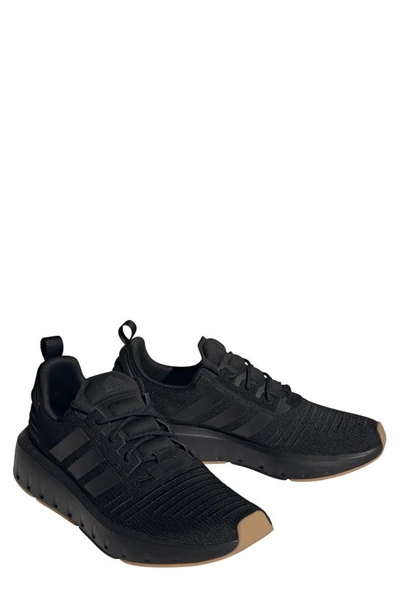 Shop Adidas Originals Swift Run 23 Running Shoe In Black/ Black/ Gum