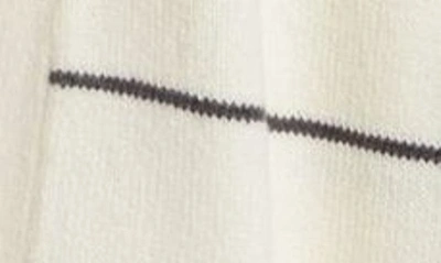 Caslon Stripe Open Front Cardigan In Ivory- Navy Silvia Stripe