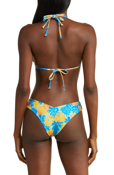 Shop Kulani Kinis V-cut Bikini Bottoms In Azure