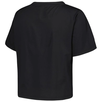 Shop Kadyluxe Black Colorado Buffaloes Milky Silk Cropped T-shirt