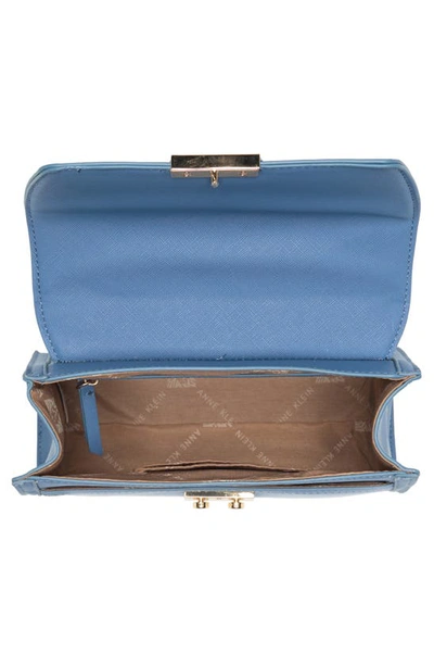 Shop Anne Klein Top Handle Satchel Bag In Elemental Blue