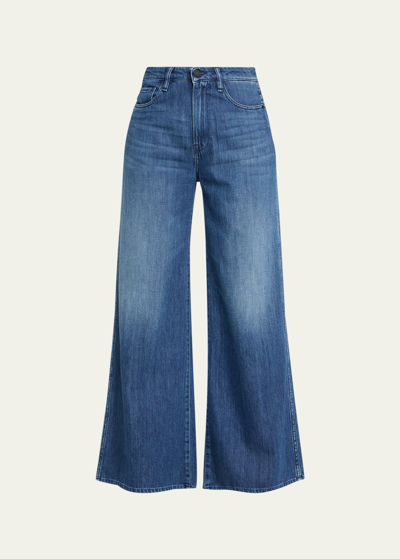 Shop 3x1 The Kat Wide-leg Jeans In Brightnight