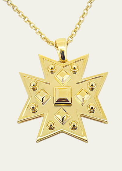 Shop Verdura 18k Yellow Gold Midas Pendant Necklace