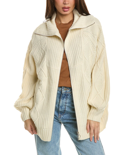 Shop Weworewhat Chunky Cable Knit Sweater In White
