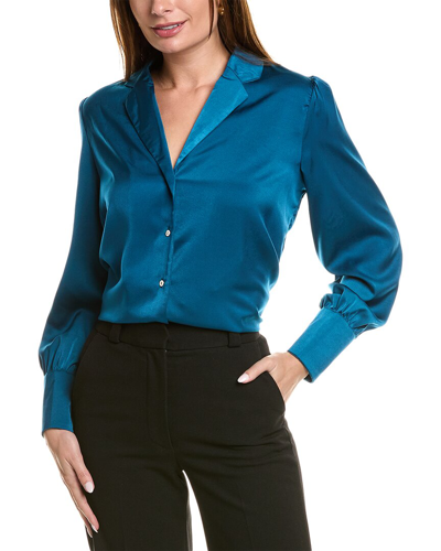Shop Serenette Collared Shirt In Blue