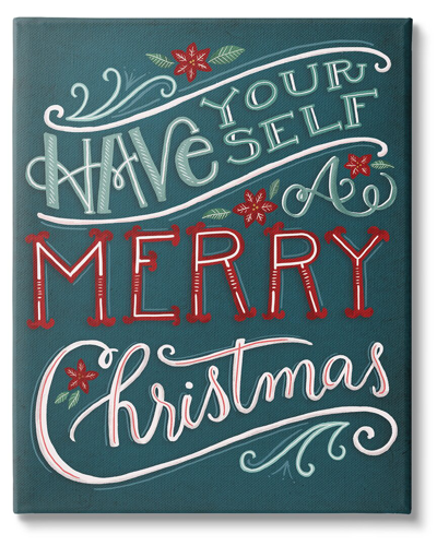 Shop Stupell Have Yourself Merry Christmas Phrase By Richelle Lynn Garn Wall Art