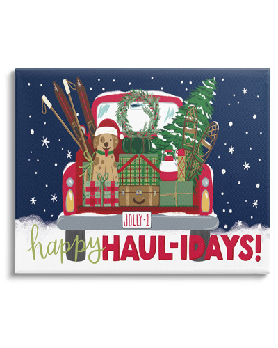 Stupell Happy Haul-idays Christmas Gift Truck By Amanda Mcgee Wall Art