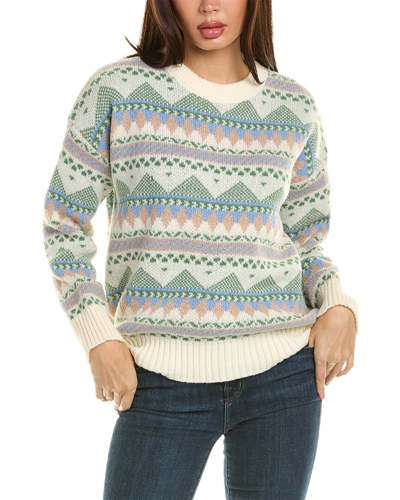 Shop To My Lovers Patterned Wool-blend Sweater In Green