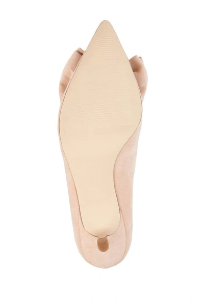 Journee Collection Orana Womens Faux Suede Dress Kitten Heels In Pink