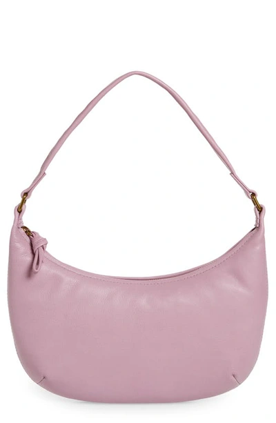 Shop Madewell The Piazza Small Slouch Shoulder Bag In Vibrant Lilac