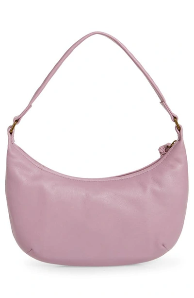 Shop Madewell The Piazza Small Slouch Shoulder Bag In Vibrant Lilac