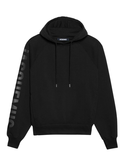 Shop Jacquemus Hoodies Sweatshirt In Black