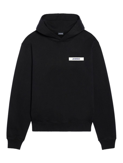 Shop Jacquemus Hoodies Sweatshirt In Black