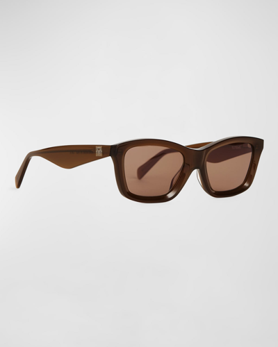 Shop Totême The Classic Acetate Square Sunglasses In Brown