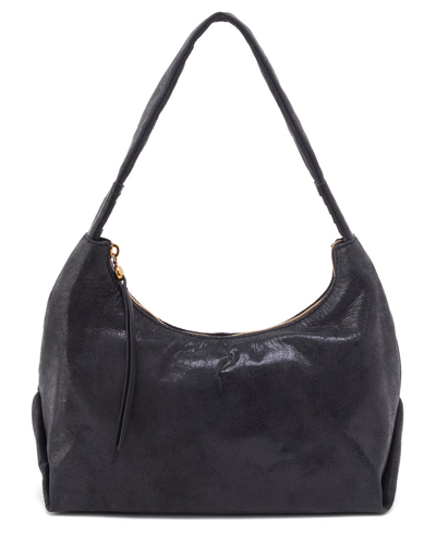Shop Hobo Astrid Leather Shoulder Bag In Black
