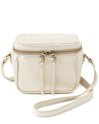 Shop Hobo Pixie Leather Crossbody In Silver