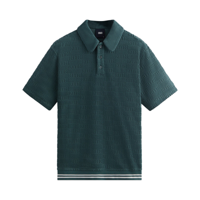 Pre-owned Kith Graham Polo 'court' In Green