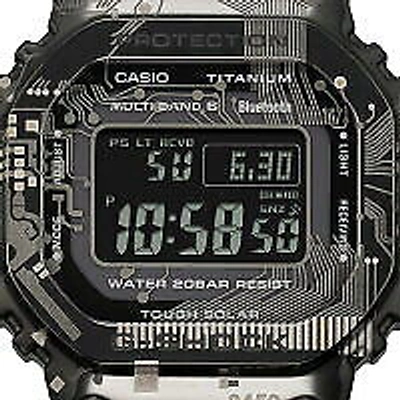 Pre-owned G-shock Casio  Gmw-b5000tcc-1jr Black Full Metal Titanium Men's Watch In Box