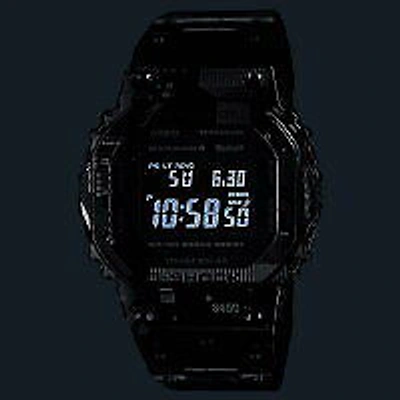 Pre-owned G-shock Casio  Gmw-b5000tcc-1jr Black Full Metal Titanium Men's Watch In Box