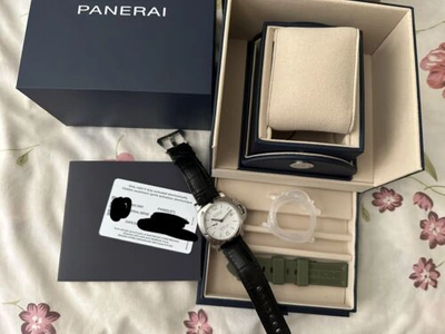 Pre-owned Panerai Luminor Quaranta Automatic 40mm Pam01371 (2024) 1371 White Dial