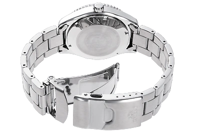 Pre-owned Orient Mako-40 Ra-ac0q02l10b Ra-ac0q02l Japanese Automatic Watch Sapphire Glass