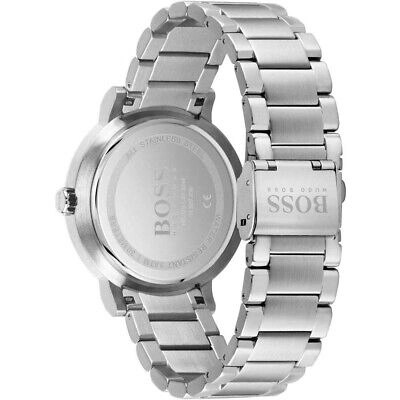 Pre-owned Hugo Boss Silver Mens Analogue Watch Confidence 1570146