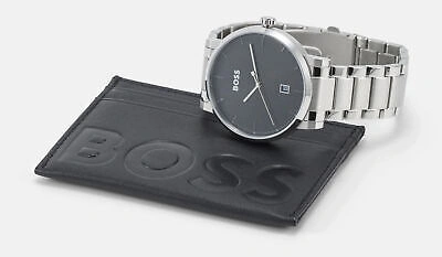 Pre-owned Hugo Boss Silver Mens Analogue Watch Confidence 1570146