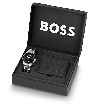 Pre-owned Hugo Boss Silver Mens Analogue Watch Confidence 1570146