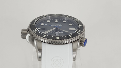 Pre-owned Deep Blue Master 1000 Ii Automatic Men's Watch Slate Grey Blue Dial - White