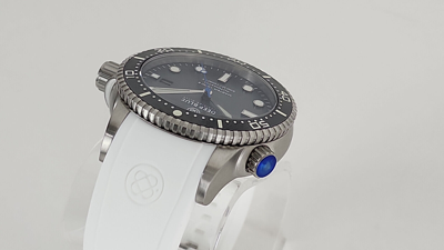 Pre-owned Deep Blue Master 1000 Ii Automatic Men's Watch Slate Grey Blue Dial - White