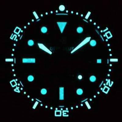 Pre-owned Deep Blue Master 1000 Ii Automatic Men's Watch Slate Grey Blue Dial - White