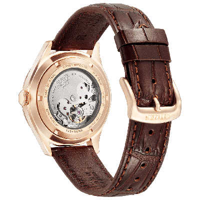 Pre-owned Citizen Collection, Watch, Nh8393-05a, Calf Leather Beautiful Tablet Type
