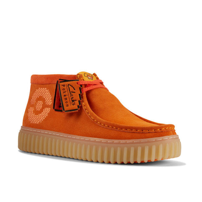 Pre-owned Clarks Torhill X Pokémon Torhill Explore Orange Suede, "2023"