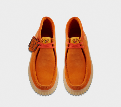 Pre-owned Clarks Torhill X Pokémon Torhill Explore Orange Suede, "2023"