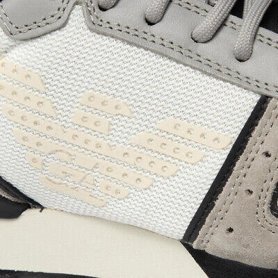 Pre-owned Emporio Armani Shoes Sneaker  Man Sz. Us 6 X4x289xm499 Q427 White