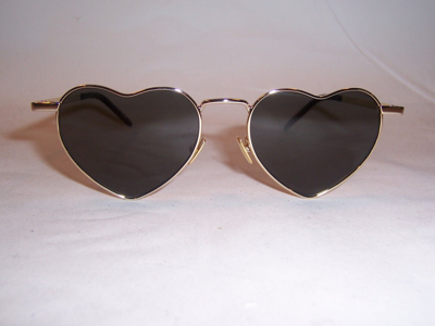 Pre-owned Saint Laurent Sunglasses Sl 301 Loulou 004 Gold/grey Authentic 301 In Gray